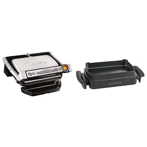 Tefal OptiGrill+ GC712D | intelligenter Kontaktgrill | 6 voreingestellte Grillprogramme