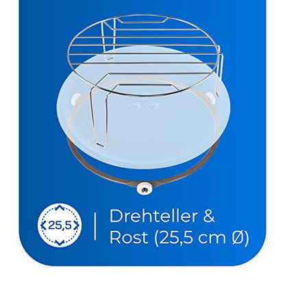 Exquisit Mikrowelle MW 802 G | 700 W Leistung | 1000 W Grill | 20 L Garrraum | kompakte Mikrowelle