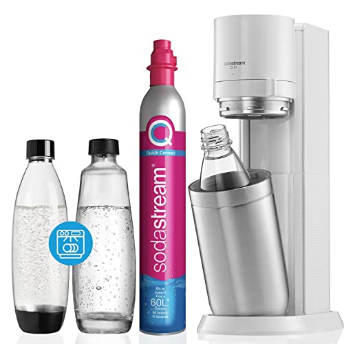 SodaStream Wassersprudler Duo mit CO2-Zylinder, 1x 1L Glasflasche