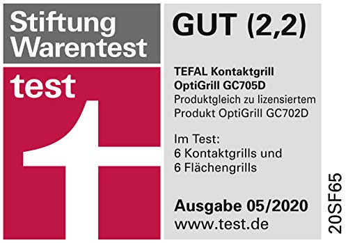 Tefal Optigrill GC705D | intelligenter Kontaktgrill | 6 automatische Programme