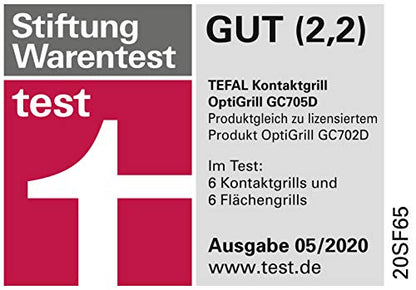 Tefal Optigrill GC705D | intelligenter Kontaktgrill | 6 automatische Programme