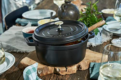 STAUB Gusseisen Bräter/Cocotte, Rund 28 cm, 6,7 L, , Schwarz