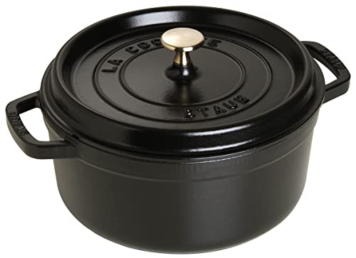 STAUB Gusseisen Bräter/Cocotte, Rund 28 cm, 6,7 L, , Schwarz