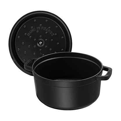 STAUB Gusseisen Bräter/Cocotte, Rund 28 cm, 6,7 L, , Schwarz