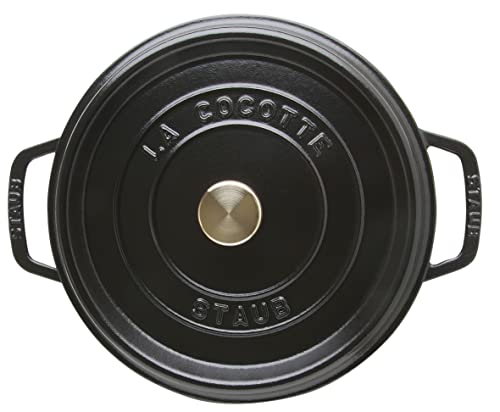 STAUB Gusseisen Bräter/Cocotte, Rund 28 cm, 6,7 L, , Schwarz