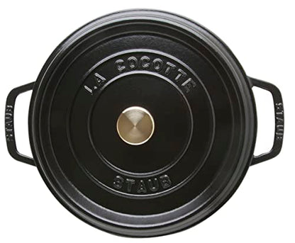STAUB Gusseisen Bräter/Cocotte, Rund 28 cm, 6,7 L, , Schwarz