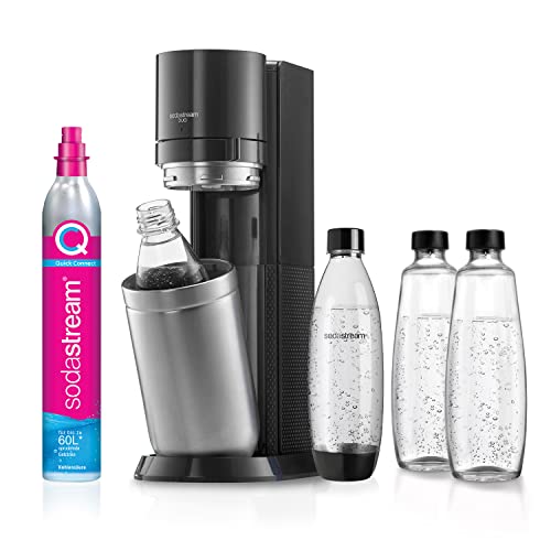 SodaStream Wassersprudler DUO mit CO2-Zylinder, 2x 1L Glasflasche