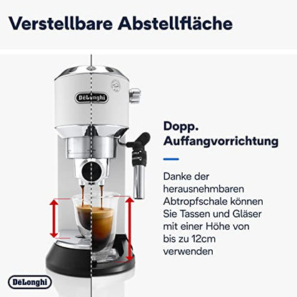 De'Longhi Dedica Style EC 685.W Espresso Siebträgermaschine, Espressomaschine