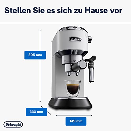 De'Longhi Dedica Style EC 685.W Espresso Siebträgermaschine, Espressomaschine