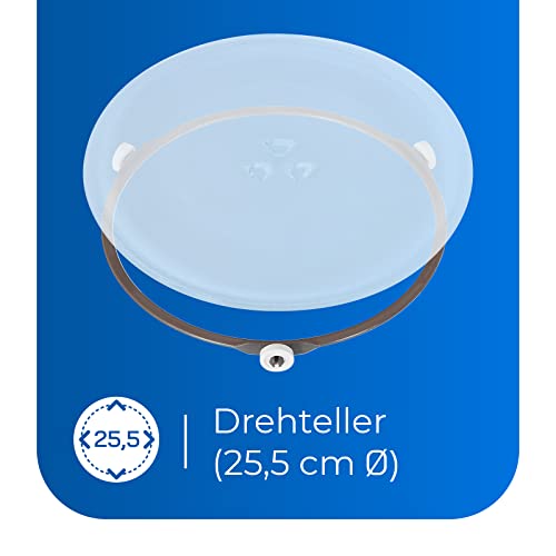 Exquisit Mikrowelle MW 802 sw | 700 W Leistung 20 L Garrraum kompakte Mikrowelle
