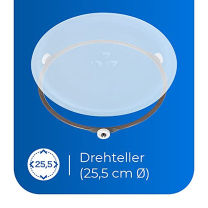 Exquisit Mikrowelle MW 802 sw | 700 W Leistung 20 L Garrraum kompakte Mikrowelle