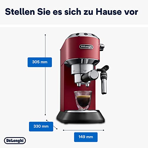 De'Longhi Dedica Style EC 685.R Espresso Siebträgermaschine, Espressomaschine
