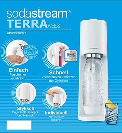 SodaStream Wassersprudler TERRA Promopack mit CO2-Zylinder