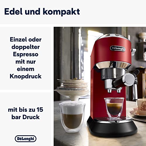 De'Longhi Dedica Style EC 685.R Espresso Siebträgermaschine, Espressomaschine