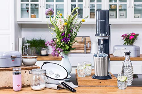SodaStream Crystal 2.0 Wassersprudler mit CO2-Zylinder und 2x Glaskaraffen