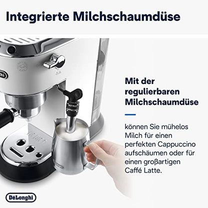 De'Longhi Dedica Style EC 685.W Espresso Siebträgermaschine, Espressomaschine