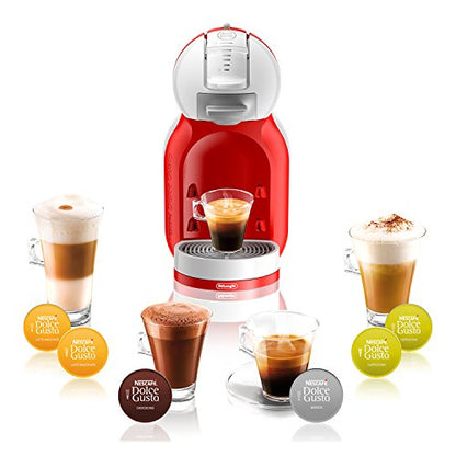 De’Longhi EDG 305.WR | NESCAFÉ Dolce Gusto Mini Me | Kapsel Kaffeemaschine, Farbe Rot / Weiß