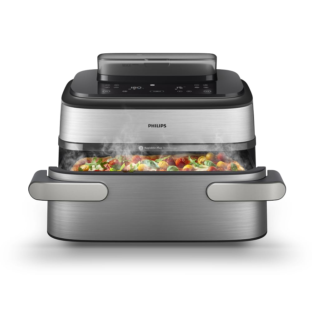 Philips Steam Airfryer 5000 Series Dual Basket, 9 L