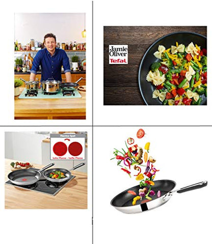 Tefal H80504 Jamie Oliver Edelstahl Bratpfanne 24 cm Induktion Pfanne