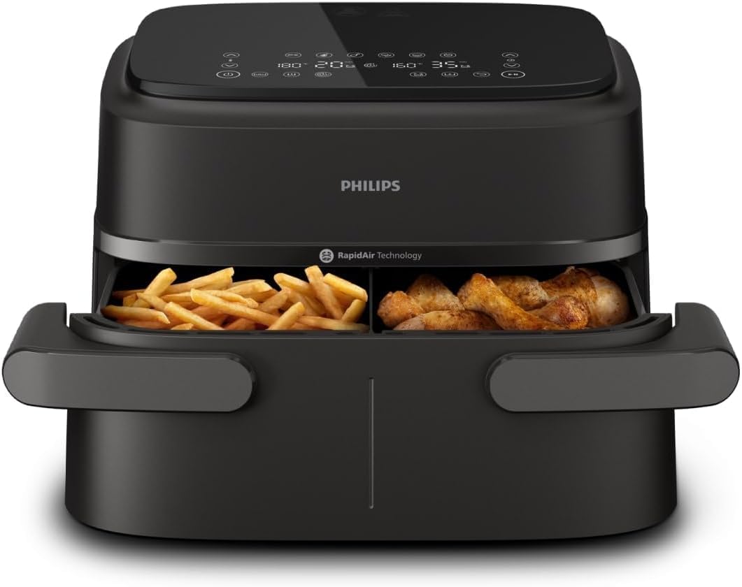 Philips Steam Airfryer 5000 Series Dual Basket, 9 L