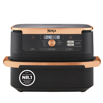 Ninja Foodi FlexDrawer Dual Zone Heißluftfritteuse, Schwarz AF500EU