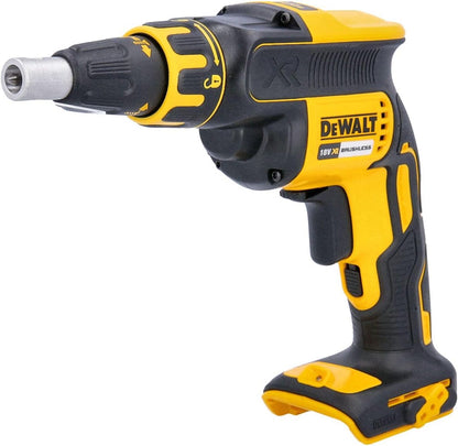 DeWalt Akku-Trockenbauschrauber/Schnellbauschrauber (18 Volt, 5.0 Ah, bürstenlos, inkl. Magazinvorsatz DCF6201, 2x XR Li-Ion Akkus, System-Schnellladegerät, Tstak Box II), DCF620P2K