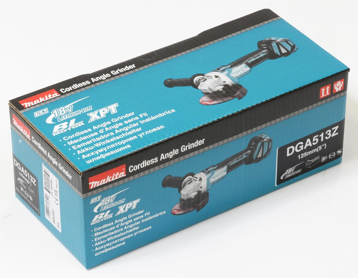 Makita DGA513Z Akku-Winkelschleifer 18 V (ohne Akku, Ohne Ladegerät)