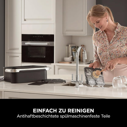 Ninja Foodi FlexDrawer Dual Zone Heißluftfritteuse, Schwarz AF500EU