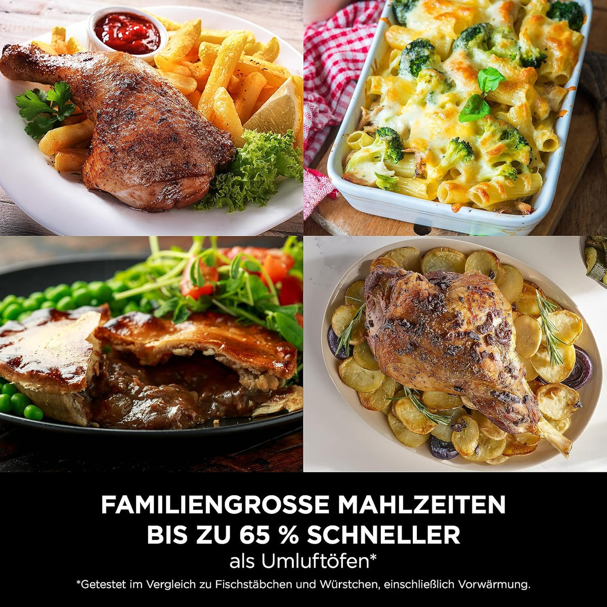 Ninja Foodi FlexDrawer Dual Zone Heißluftfritteuse, Schwarz AF500EU