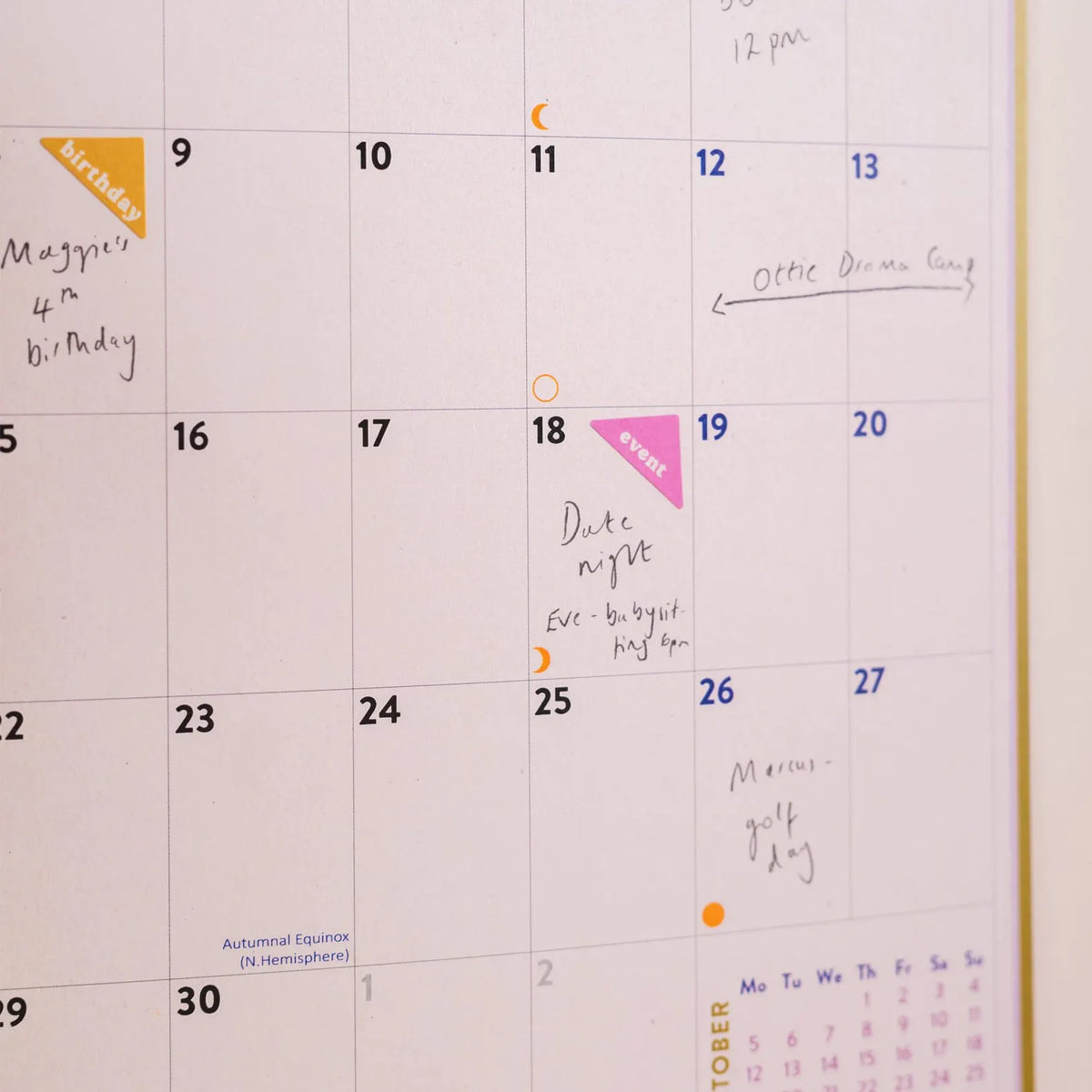 Wandkalender für das akademische Jahr 2026–2027 (A4) | Karos & Streifen | Planer mit Start im August | Lehrerplaner | Schülerkalender